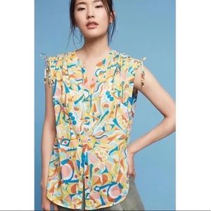 Anthropologie Danielle Kroll Multicolor Top-Md